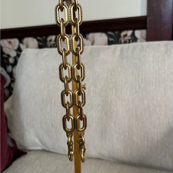 Coach Link Chain Strap CE728 Gold Chain Shoulder Strap - Picture 4 of 5